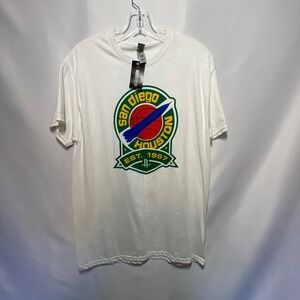 Houston Rockets San Diego Est 1967 Mens White Graphic T-Shirt Size M NEW